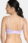 Zivame Pointelle Padded Wired 3/4th Coverage Strapless Bra - Lavender — thumbnail 2