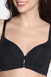 Zivame Padded Non Wired 3/4Th Coverage Front Open T-Shirt Bra - Anthracite — thumbnail 4