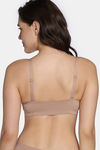 Zivame Padded Non Wired 3/4Th Coverage Front Open T-Shirt Bra - Roebuck — thumbnail 2