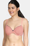 Zivame Knotty Padded Regular 3/4th Coverage T-Shirt Bra - Lobster Bisque — thumbnail 1