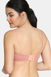 Zivame Knotty Padded Wired 3/4th Coverage Strapless Bra - Lobster Bisque — thumbnail 2