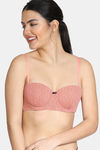Zivame Knotty Padded Wired 3/4th Coverage Strapless Bra - Lobster Bisque — thumbnail 4