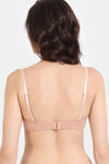 Zivame Shimmer Wave Padded Non Wired 3/4Th Coverage Lace Bra - Skin — thumbnail 2