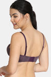 Zivame Knotty Padded Wired 3/4th Coverage Strapless Bra - Blackberry Wine — thumbnail 2
