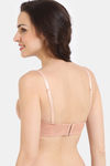 Zivame Shimmer Wave Padded Wired 3/4Th Coverage Lace Bra - Skin — thumbnail 2