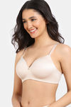 Zivame Wonderwire Padded 3/4Th Coverage T-Shirt Bra - Morganite — thumbnail 3