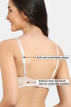 Zivame Wonderwire Padded 3/4Th Coverage T-Shirt Bra - Morganite — thumbnail 6