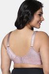 Zivame True Curv Celeste & Rose Double Layered Non Wired Full Coverage Super Support Bra - Elderberry — thumbnail 2