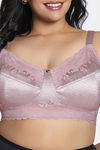 Zivame True Curv Celeste & Rose Double Layered Non Wired Full Coverage Super Support Bra - Elderberry — thumbnail 4