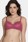 Zivame Coquette Blush Padded Non Wired 3/4Th Coverage Lace Bra - Malaga — thumbnail 2