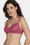 Zivame Coquette Blush Padded Non Wired 3/4Th Coverage Lace Bra - Malaga — thumbnail 4