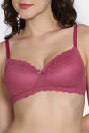 Zivame Coquette Blush Padded Non Wired 3/4Th Coverage Lace Bra - Malaga — thumbnail 5
