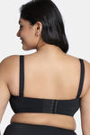 Zivame True Curv Padded Wired Full Coverage Strapless Bra - Anthracite — thumbnail 3