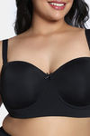 Zivame True Curv Padded Wired Full Coverage Strapless Bra - Anthracite — thumbnail 5