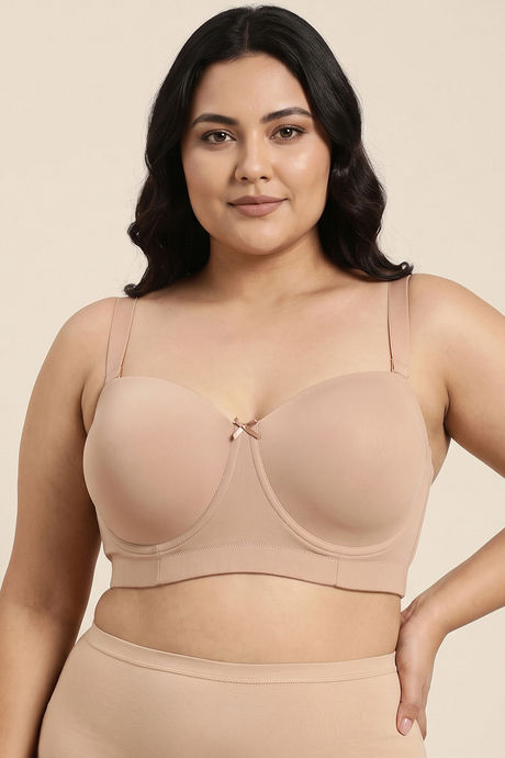 Zivame True Curv Padded Wired Full Coverage Strapless Bra - Roebuck — image 2