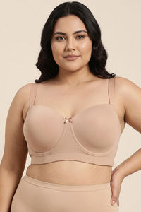 Zivame True Curv Padded Wired Full Coverage Strapless Bra - Roebuck — thumbnail 2