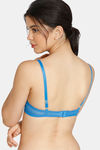 Zivame Rhapsody Of Blue Push-Up Wired Medium Coverage Bra - French Blue — thumbnail 2