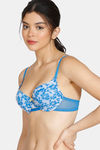 Zivame Rhapsody Of Blue Push-Up Wired Medium Coverage Bra - French Blue — thumbnail 3