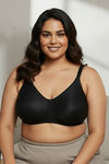 Zivame Shimmering Secrets Lightly Lined Non Wired Full Coverage Minimiser Bra - Anthracite — thumbnail 4