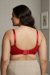Zivame True Curve Jacquard Lightly Lined Non Wired Full Coverage Minimiser Bra - Emboldened — thumbnail 2