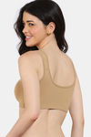 Zivame Double Layered Full Coverage Non Wired Slip-on Home Bra - Skin — thumbnail 2