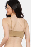 Zivame Double Layered Full Coverage Non Wired Slip-on Home Bra - Skin — thumbnail 2