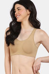 Zivame Double Layered Full Coverage Non Wired Slip-on Home Bra - Skin — thumbnail 3