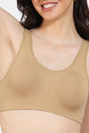 Zivame Double Layered Full Coverage Non Wired Slip-on Home Bra - Skin — thumbnail 4