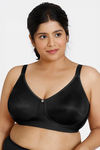 Zivame True Curv Beautiful Basics Double Layered Non Wired Full Coverage Minimiser Bra - Anthracite — thumbnail 2