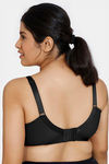 Zivame True Curv Beautiful Basics Double Layered Non Wired Full Coverage Minimiser Bra - Anthracite — thumbnail 3