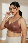 Zivame True Curv Beautiful Basics Double Layered Non Wired Full Coverage Minimiser Bra - Nutmeg — thumbnail 2