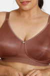 Zivame True Curv Beautiful Basics Double Layered Non Wired Full Coverage Minimiser Bra - Nutmeg — thumbnail 5