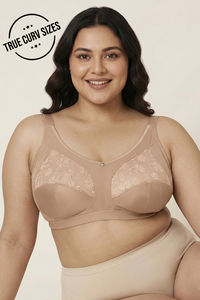 Zivame True Curv Beautiful Basics Double Layered Non Wired Full Coverage Super Support Bra - Skin — thumbnail 1