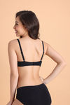 Zivame Plunge Wired Medium Coverage Level 3 Push Up Bra - Anthracite — thumbnail 4