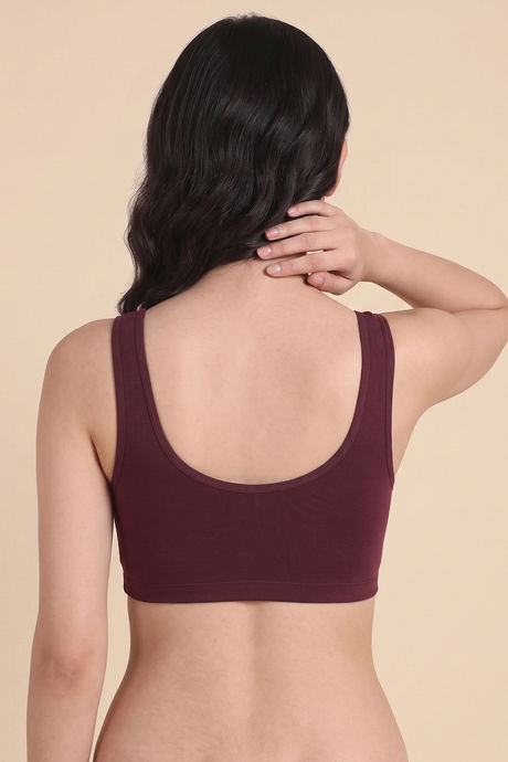 Zivame Padded Non Wired Full Coverage Bralette - Fig — image 3