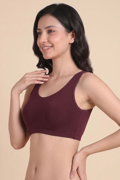 Zivame Padded Non Wired Full Coverage Bralette - Fig — image 4