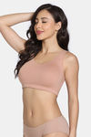 Zivame Double Layered Non Wired Full Coverage Bralette - Roebuck — thumbnail 3