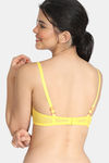 Zivame Rhapsody Of Blue Padded Wired 3/4th Coverage T-Shirt Bra - Minion Yellow — thumbnail 2