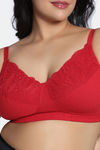Zivame True Curv Beautilful Basics Double Layered Non Wired Full Coverage Super Support Bra - Salsa — thumbnail 4