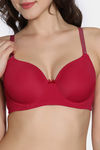 Zivame Twilight Thistle Padded Wired 3/4Th Coverage T-Shirt Bra - Cerise — thumbnail 5