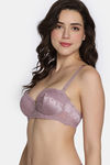 Zivame Celeste & Rose Padded Wired 3/4Th Coverage Strapless Bra - Elderberry — thumbnail 5