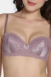 Zivame Celeste & Rose Padded Wired 3/4Th Coverage Strapless Bra - Elderberry — thumbnail 6