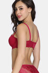 Zivame Forever Yours Padded High Wired 3/4th Coverage Strapless Bra - Cerise — thumbnail 2
