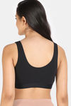 Zivame Double Layered Non Wired 3/4Th Coverage Bralette - Anthracite — thumbnail 2