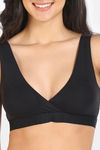 Zivame Double Layered Non Wired 3/4Th Coverage Bralette - Anthracite — thumbnail 4