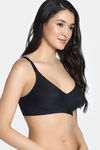 Zivame Freeform Padded Non Wired 3/4Th Coverage T-Shirt Bra  - Black — thumbnail 4