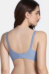 Zivame Freeform Padded Non Wired 3/4Th Coverage T-Shirt Bra  - Blue — thumbnail 3