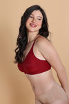 Zivame Freeform Padded Non Wired 3/4th Coverage Tshirt Bra - Red — thumbnail 2