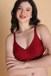 Zivame Freeform Padded Non Wired 3/4th Coverage Tshirt Bra - Red — thumbnail 4