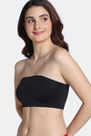 Zivame Freeform Single Layered Non Wired Full Coverage Bandeau Bra - Black — thumbnail 4